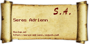 Seres Adrienn névjegykártya